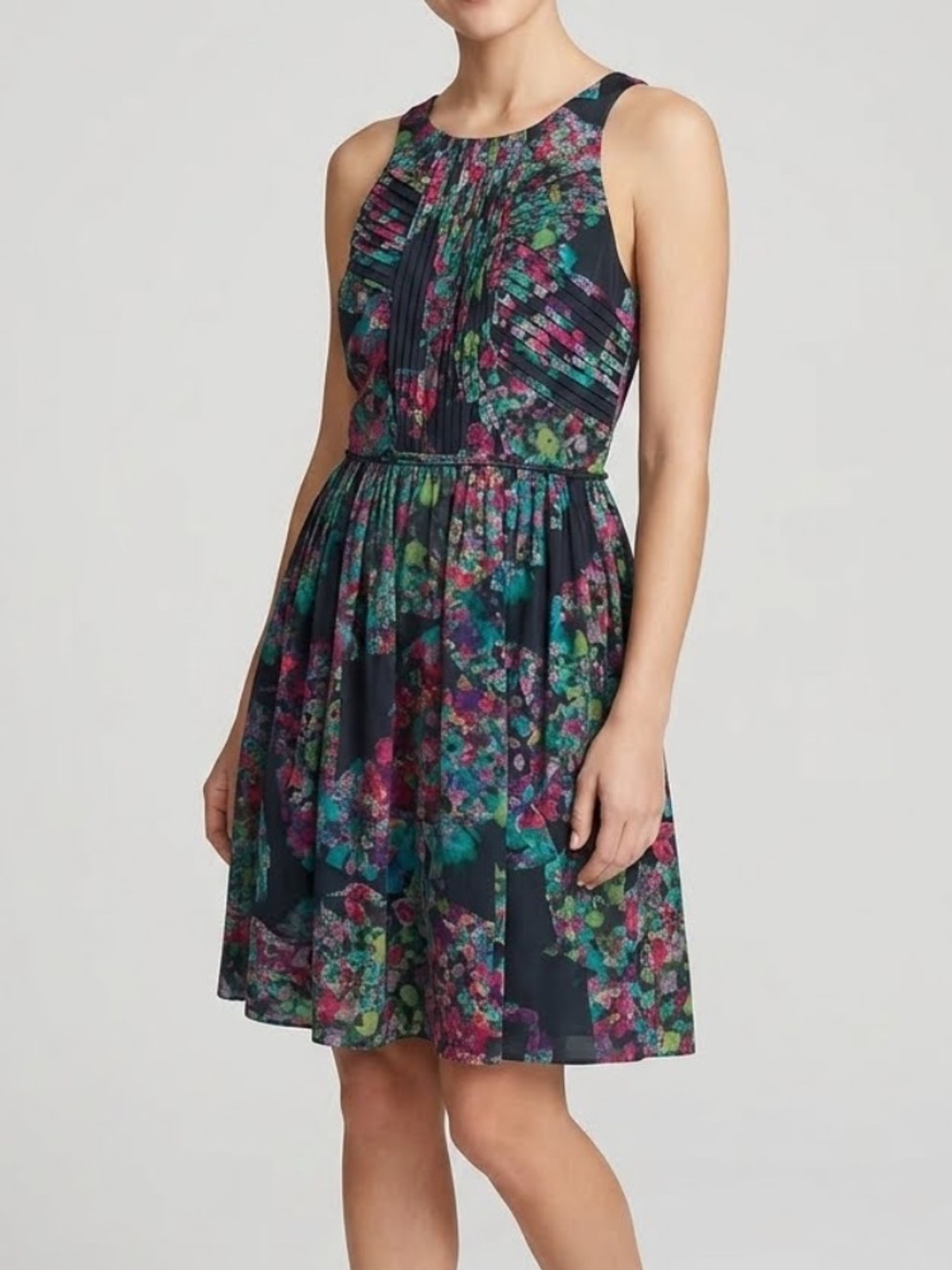 MADEWELL | Broadway & Broome Cocktail Dress Silk Watercolor Sleeveless Size 0